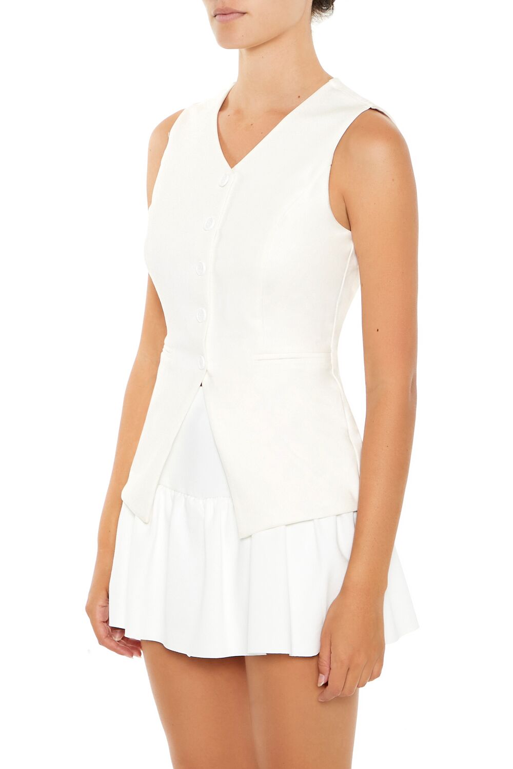Sleeveless Button-Up Top - Image 10