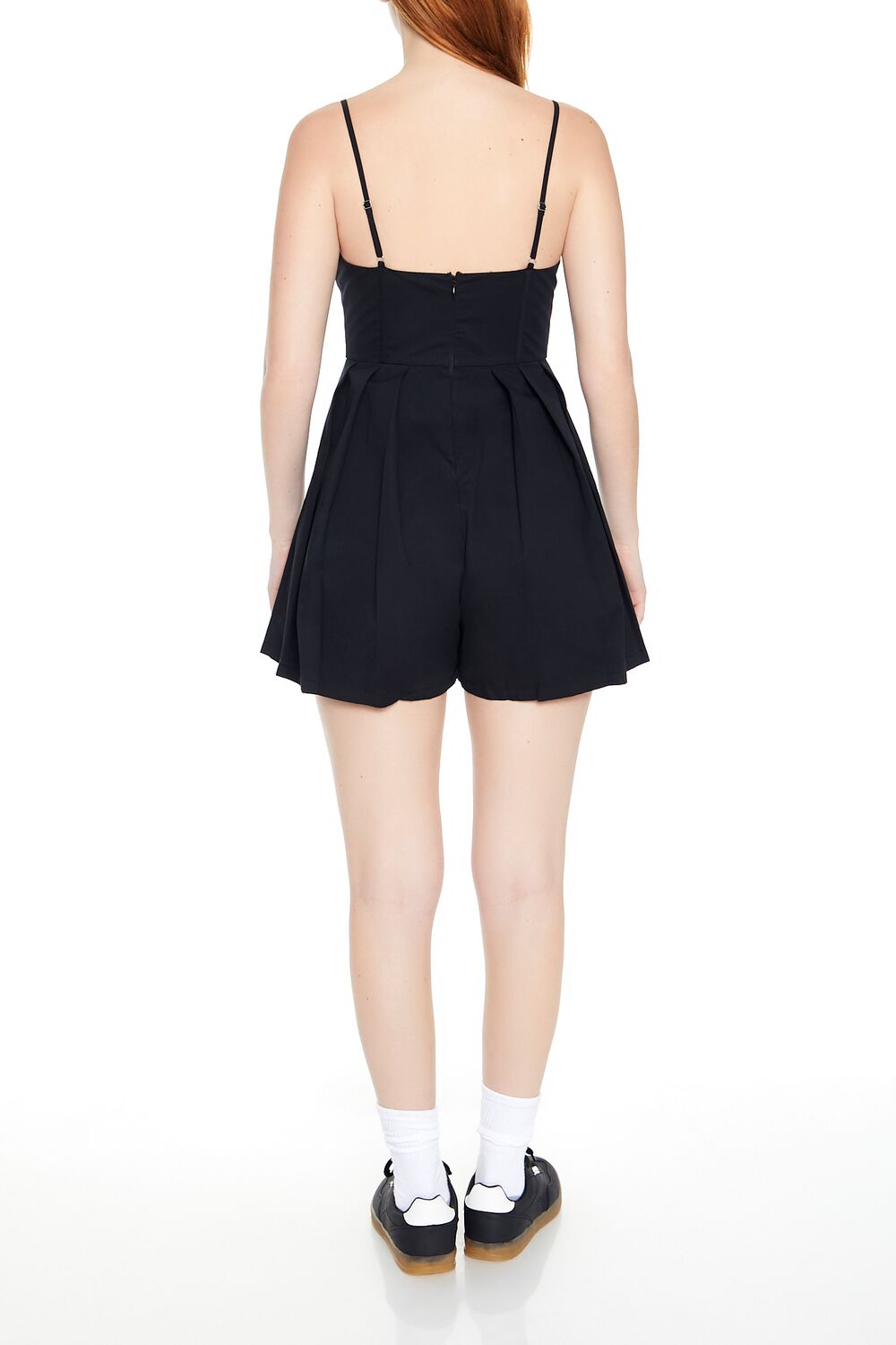 Pleated Bustier Cami Romper - Image 5