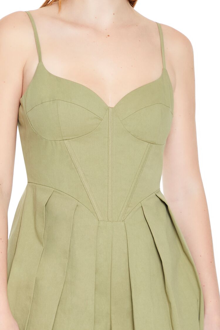 Pleated Bustier Cami Romper - Image 12