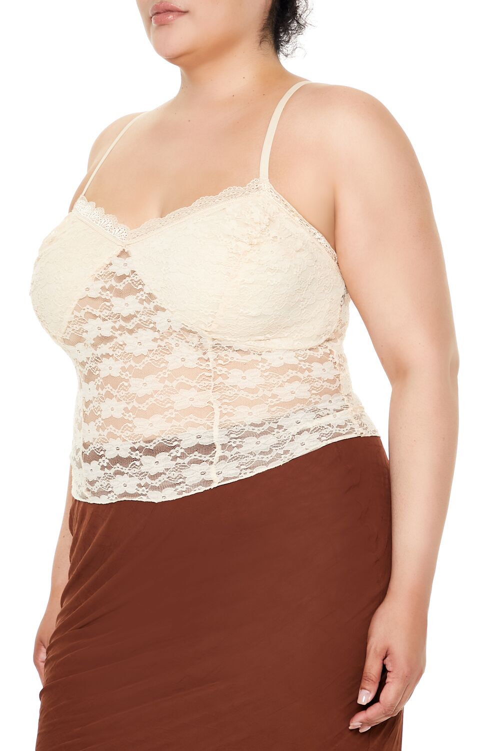 Plus Size Sheer Lace Cami - Image 4