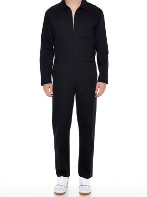 Straight-Leg Zip-Up Coveralls