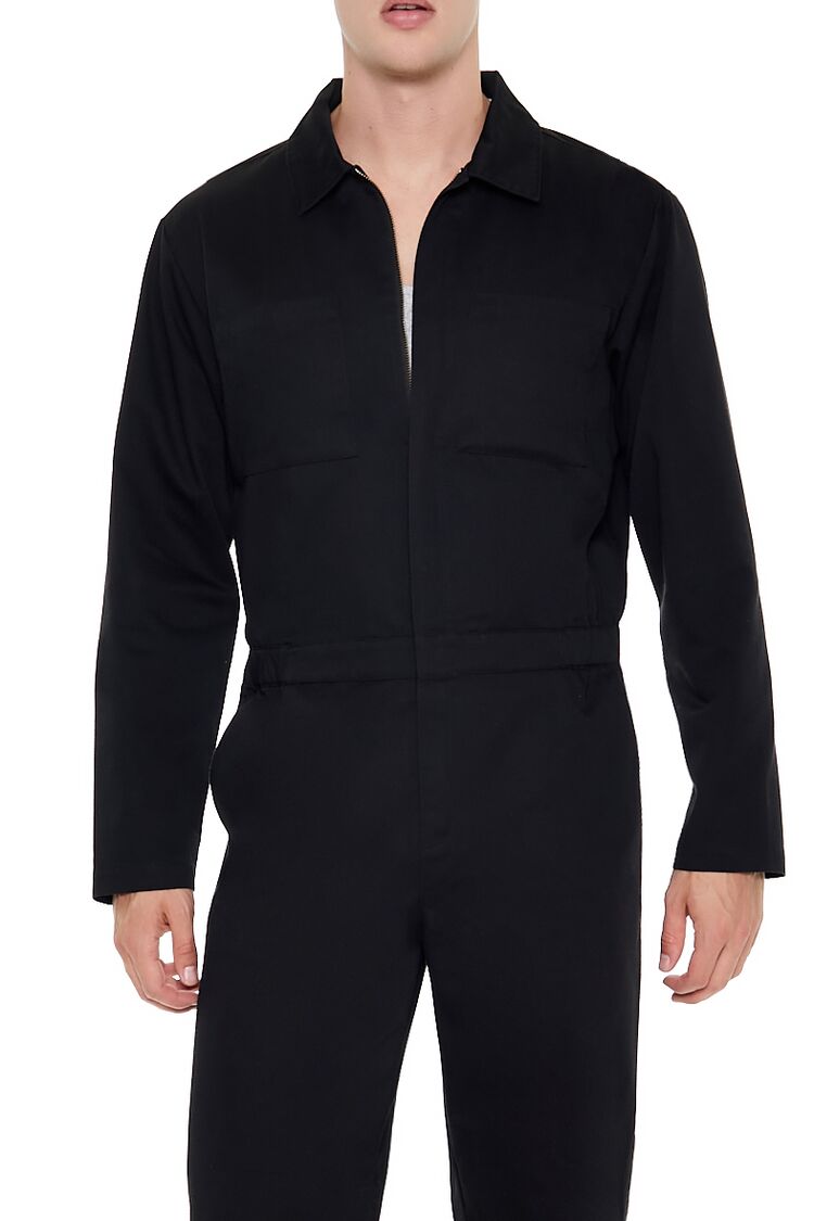 Straight-Leg Zip-Up Coveralls - Image 2