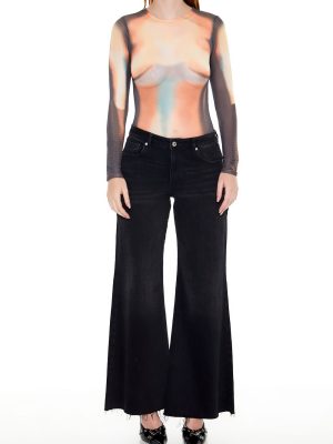 Abstract Print Mesh Bodysuit