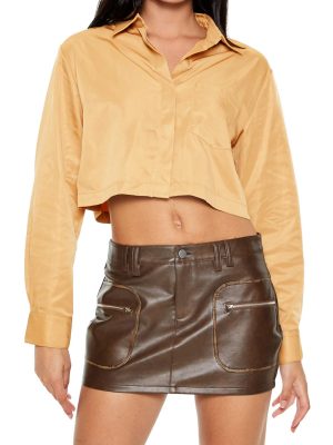 Boxy Cropped Shirt