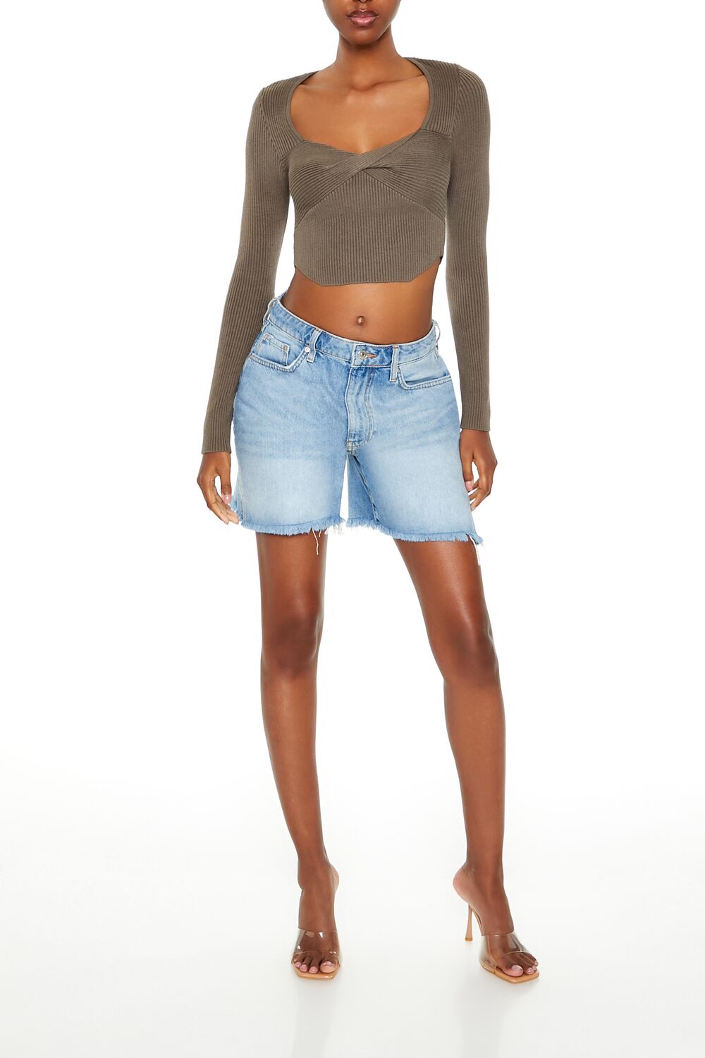 Twisted Sweater-Knit Crop Top - Image 7