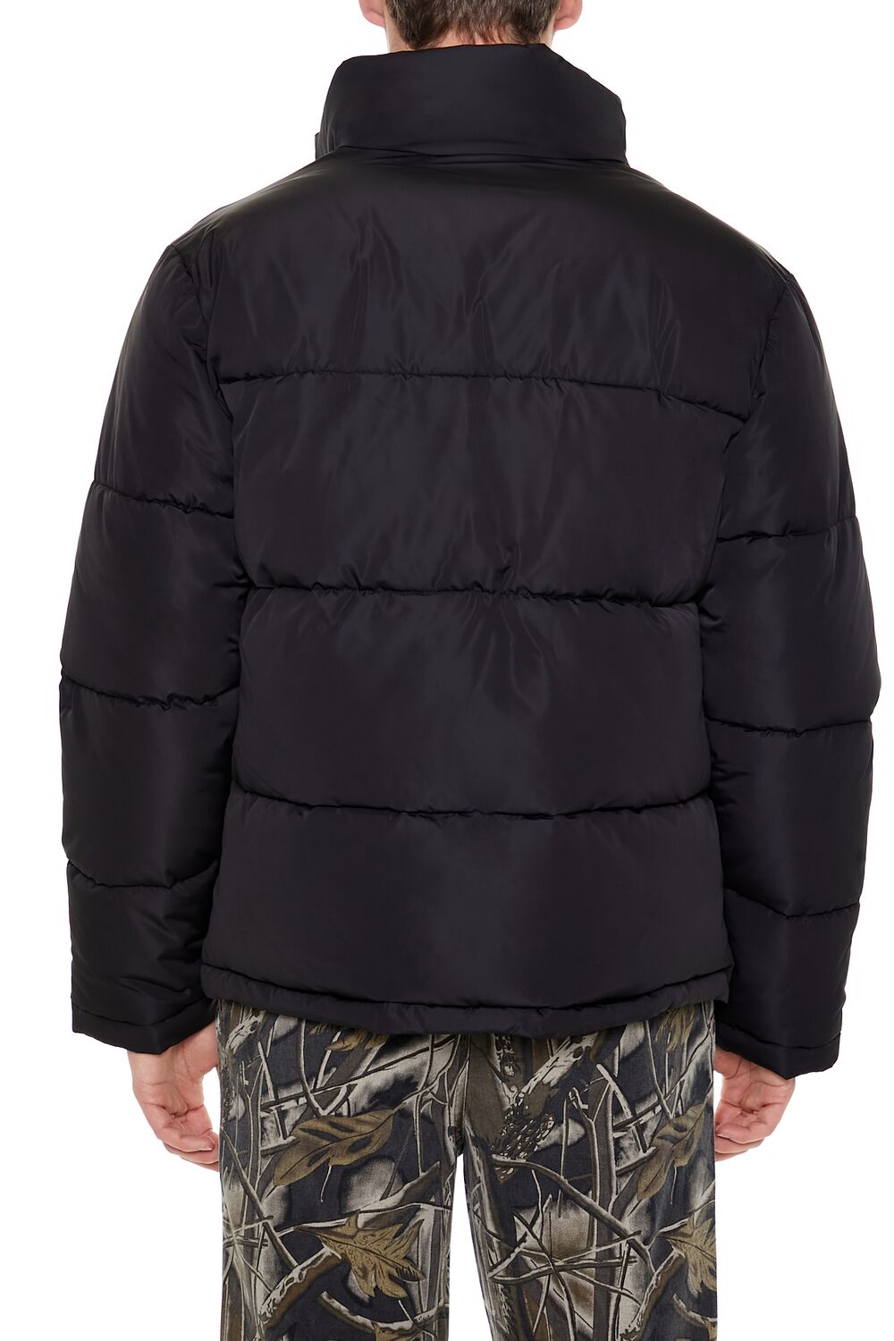 Quilted Funnel-Neck Puffer Jacket - Image 4