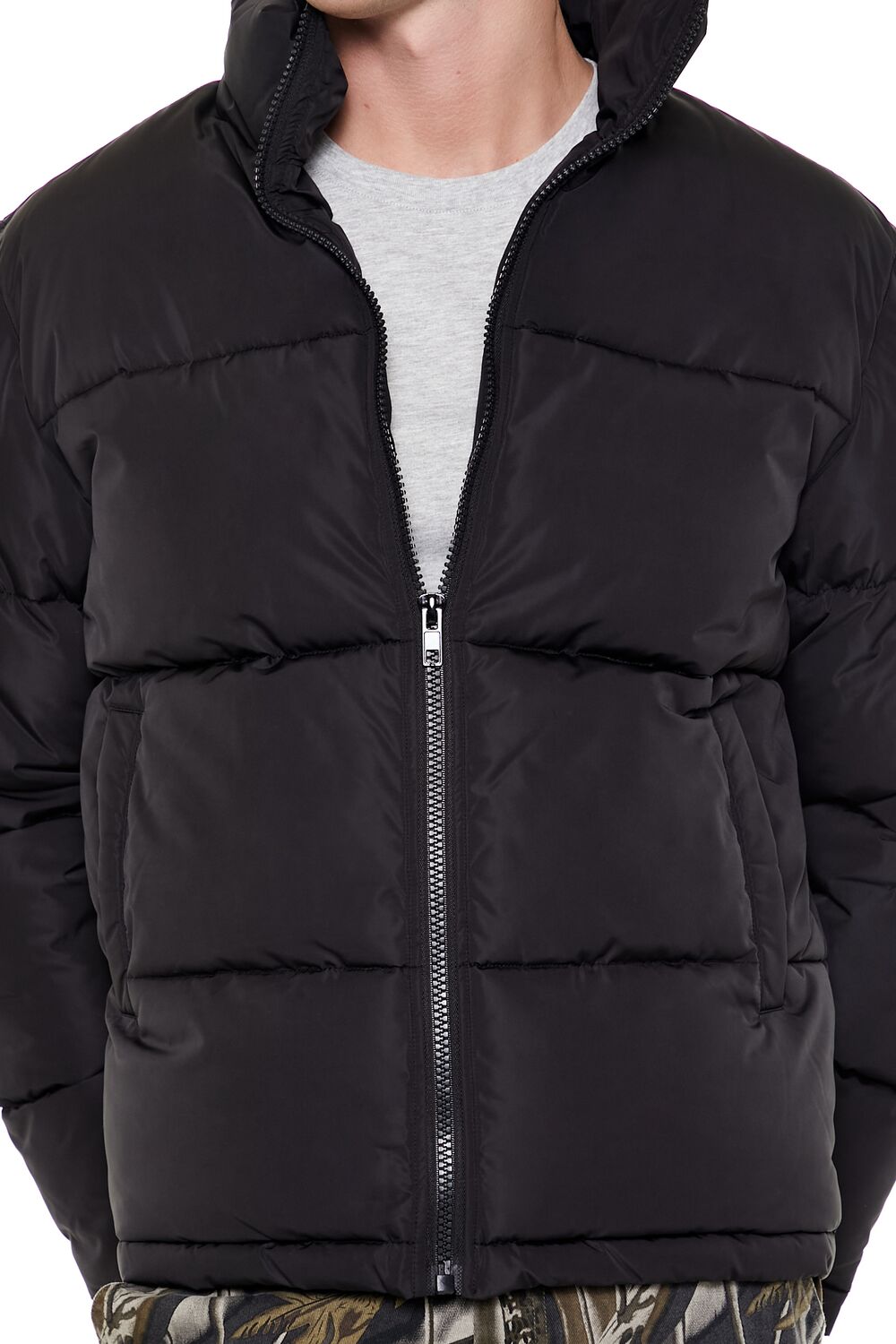 Quilted Funnel-Neck Puffer Jacket - Image 5