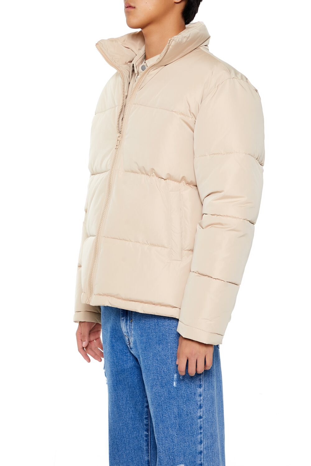 Quilted Funnel-Neck Puffer Jacket - Image 8