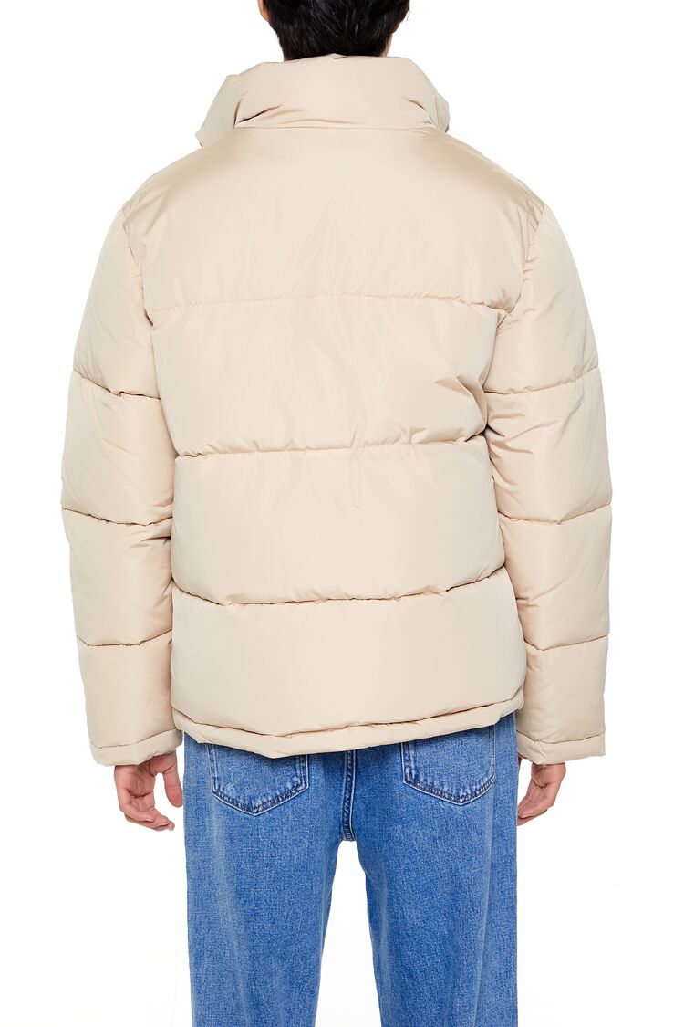 Quilted Funnel-Neck Puffer Jacket - Image 9