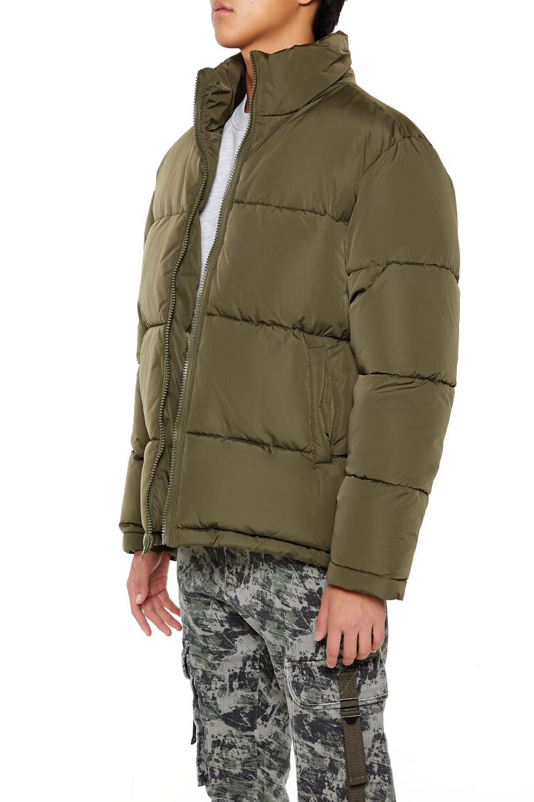 Quilted Funnel-Neck Puffer Jacket - Image 14