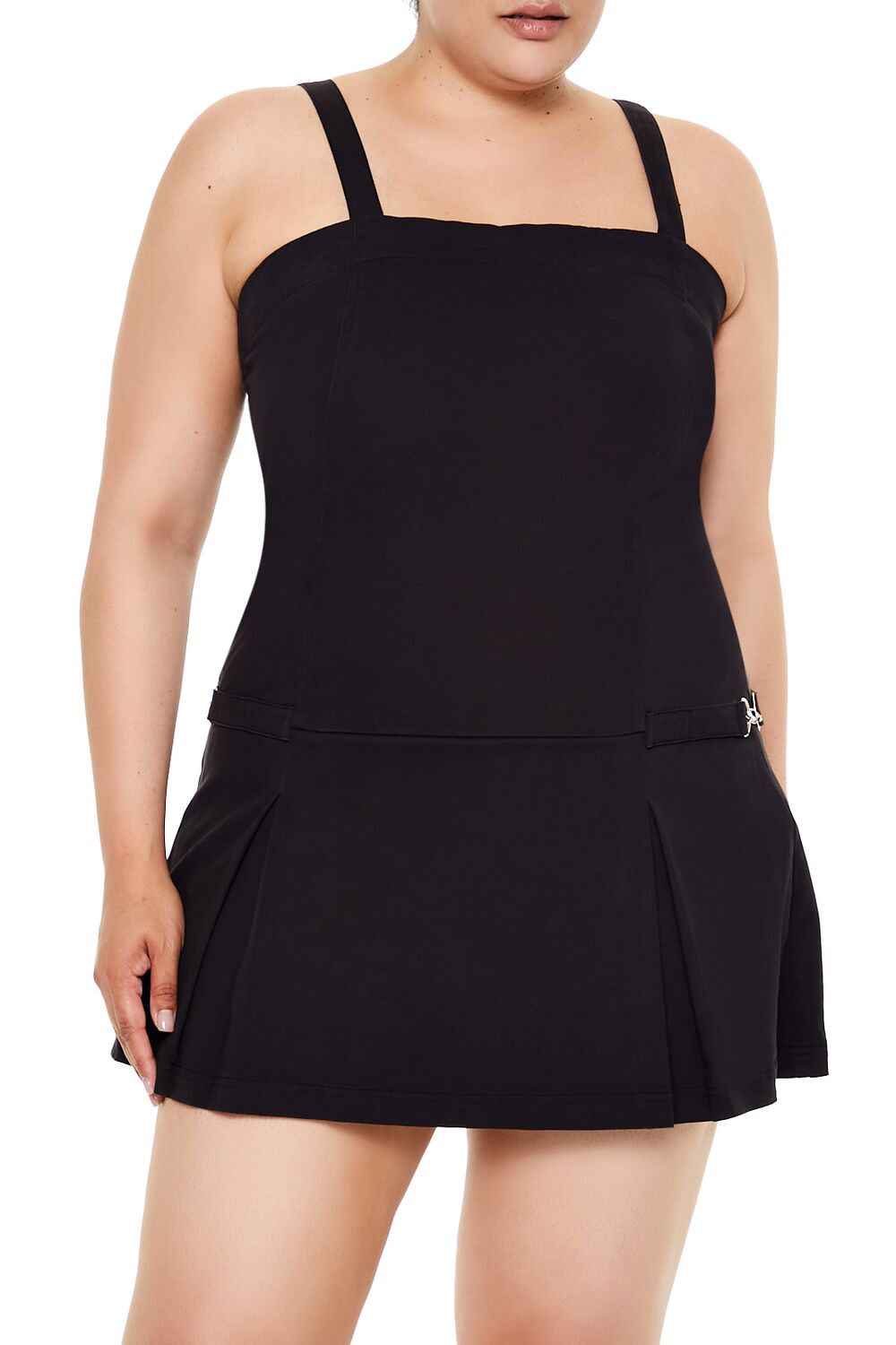 Plus Size Pleated Mini Dress - Image 2
