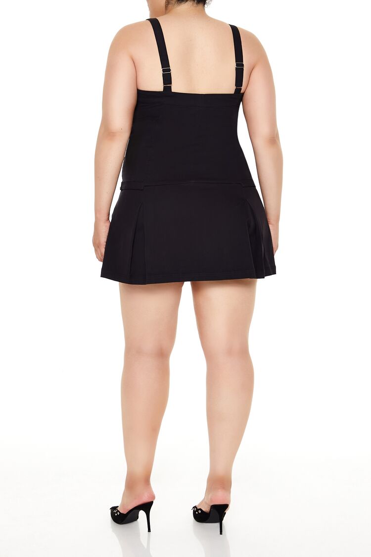 Plus Size Pleated Mini Dress - Image 4