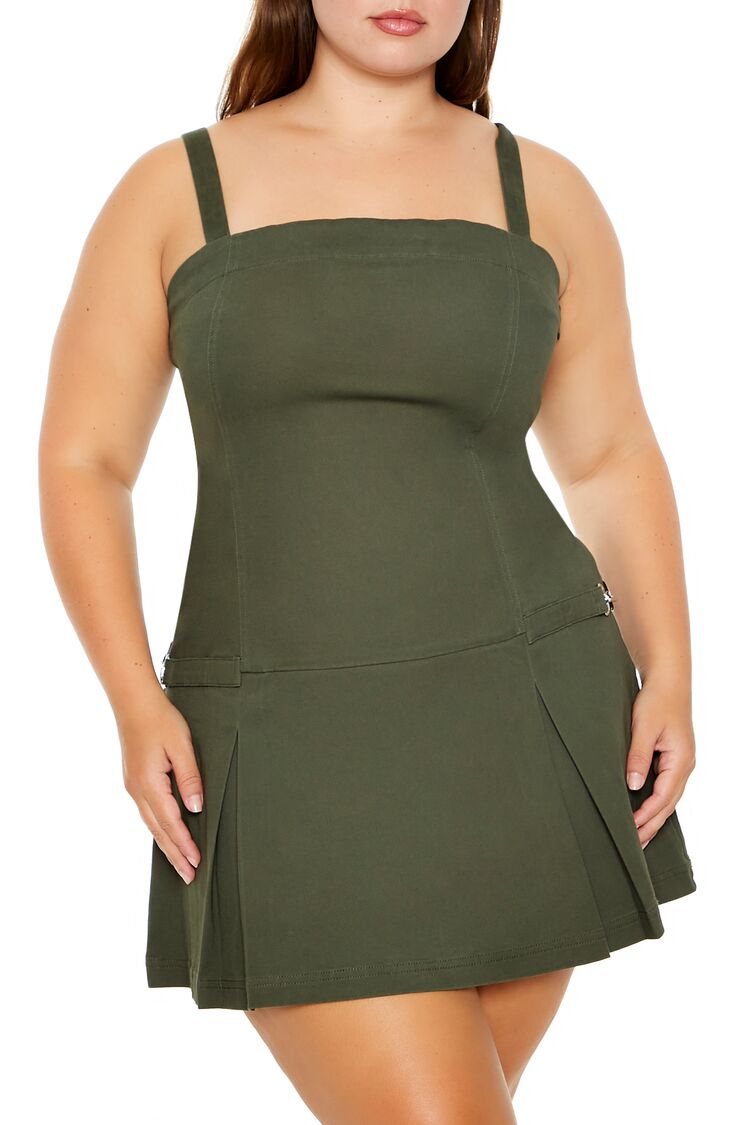 Plus Size Pleated Mini Dress - Image 7