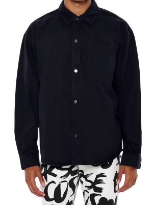 Cotton Curved-Hem Shirt