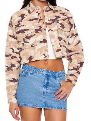 Camo Print Twill Shirt