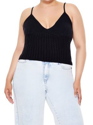 Plus Size Sweater-Knit Cami