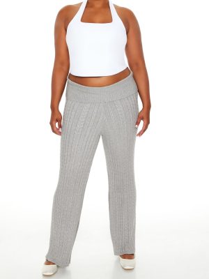 Plus Size Sweater-Knit Pants