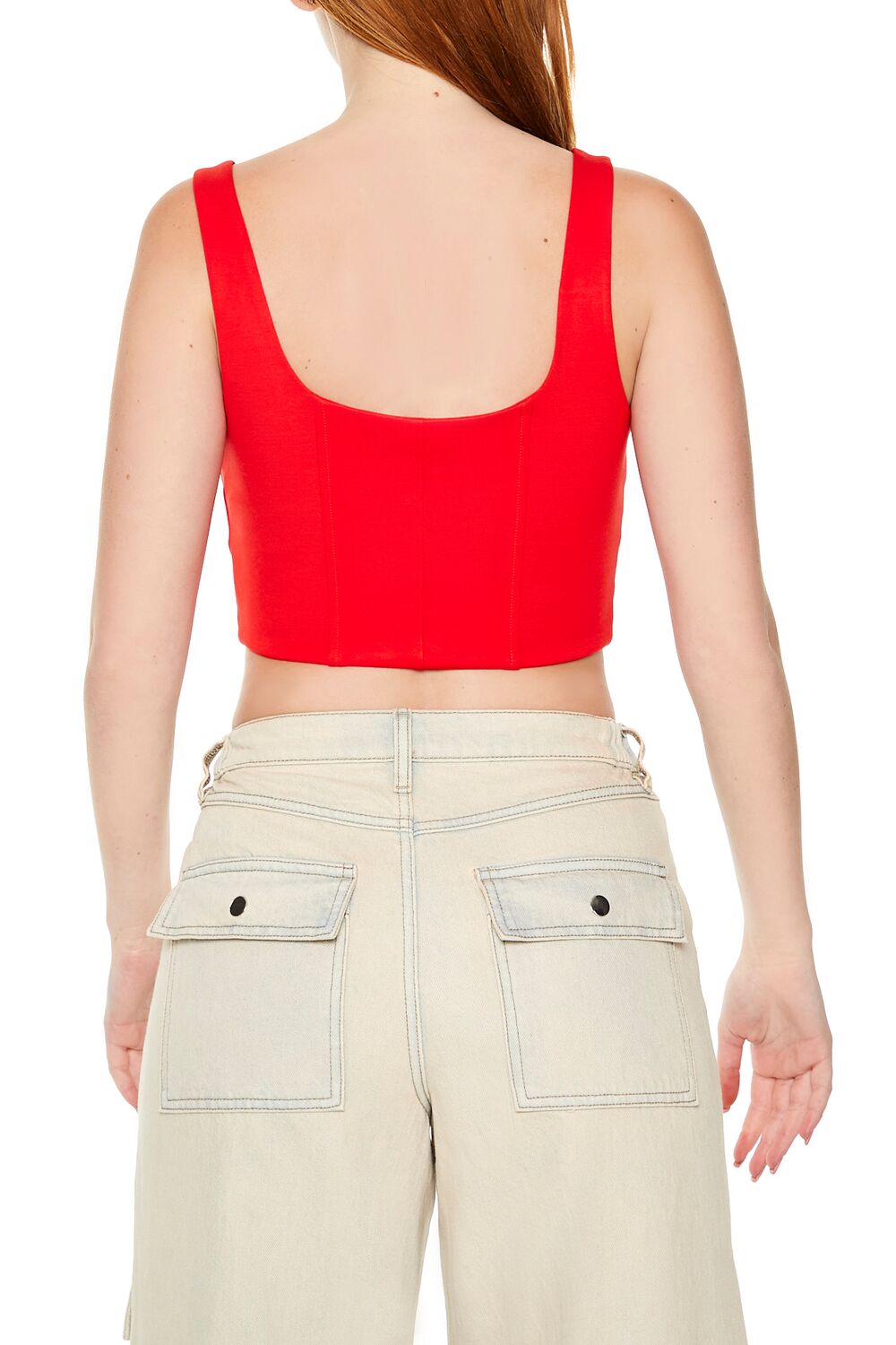 Hook-and-Eye Corset Crop Top - Image 10