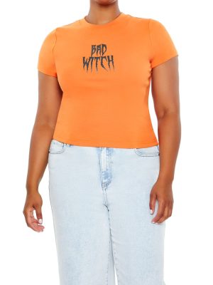 Plus Size Bad Witch Graphic Tee