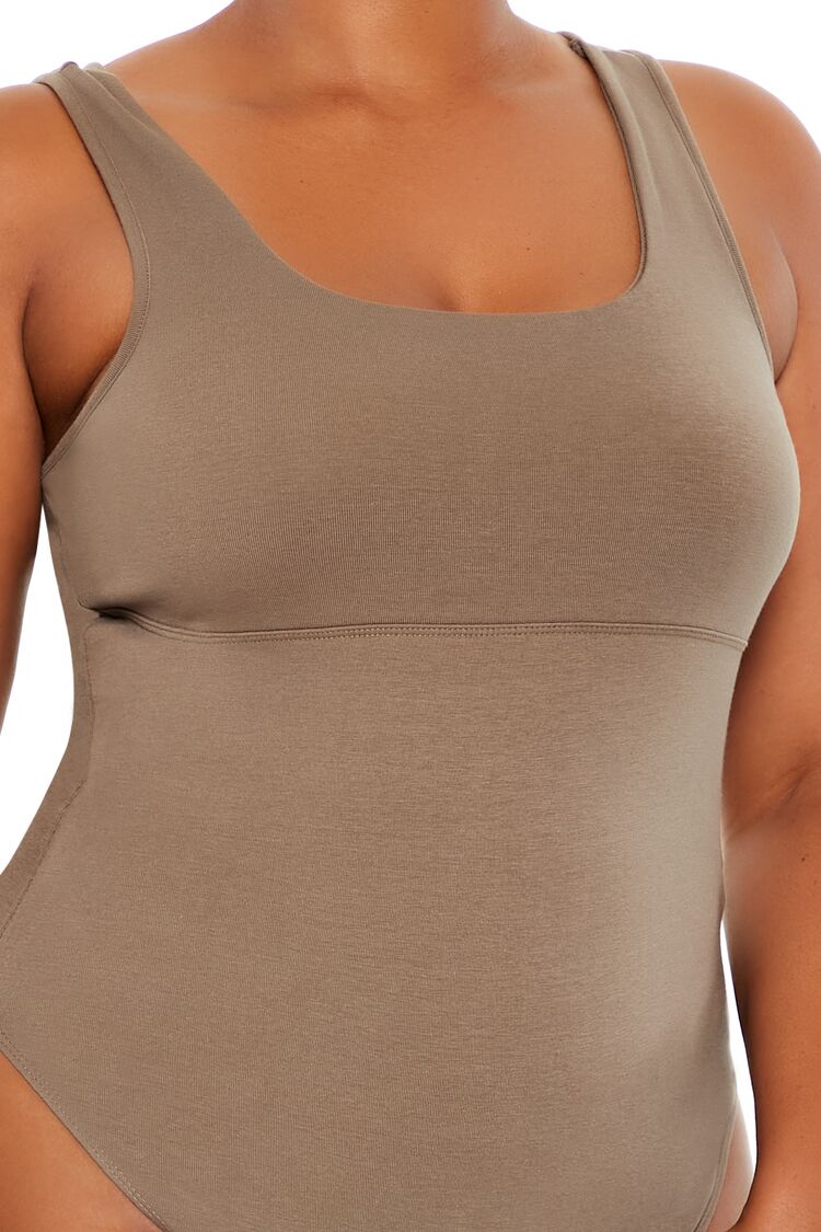 Plus Size Square-Neck Thong Bodysuit - Image 9