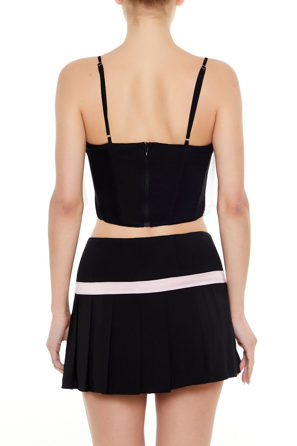 Mesh Bow Cropped Cami - Image 6