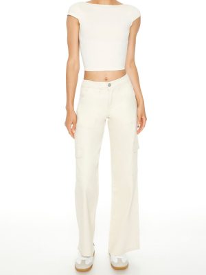 Twill Low-Rise Cargo Pants