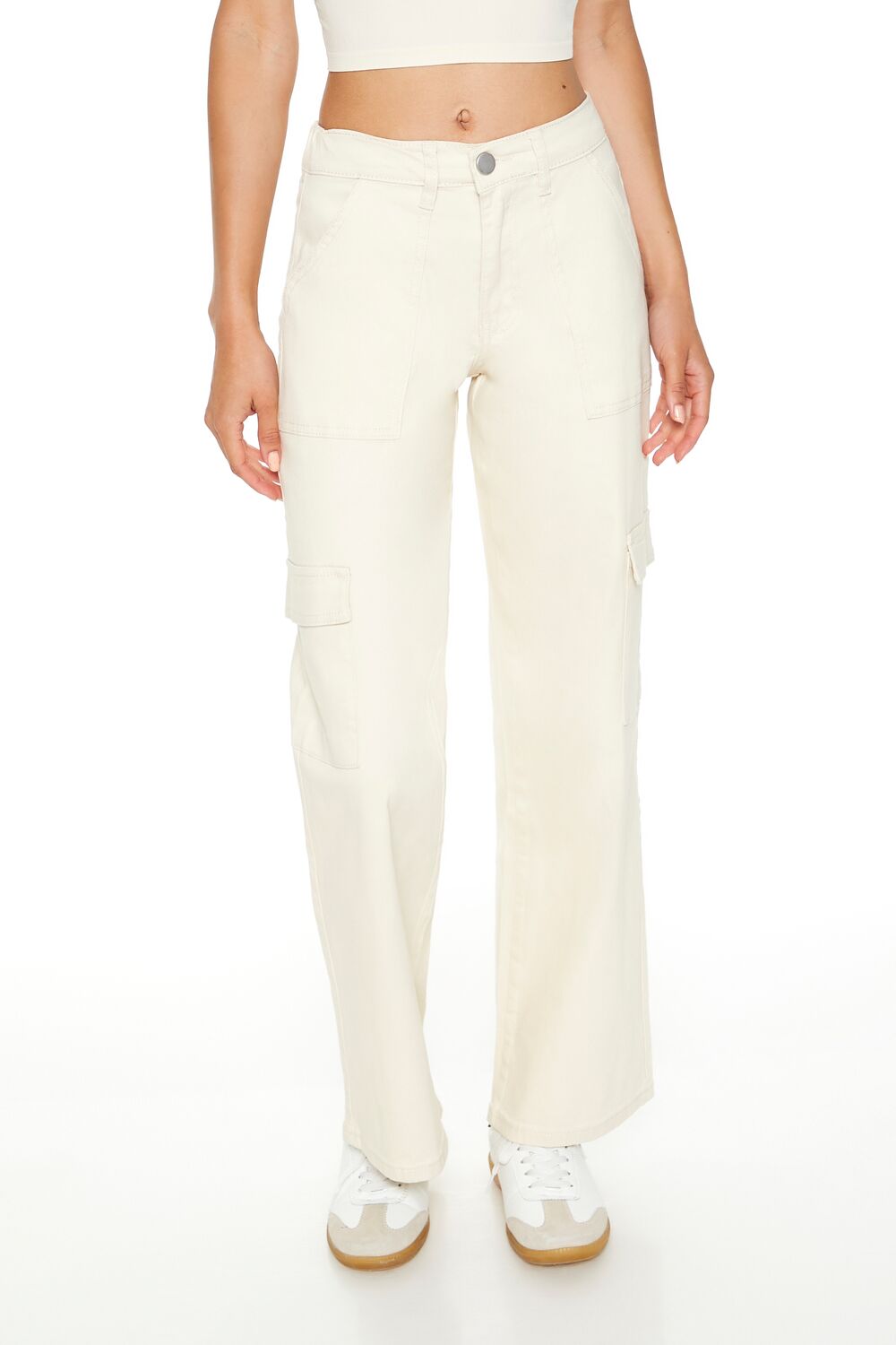 Twill Low-Rise Cargo Pants - Image 2