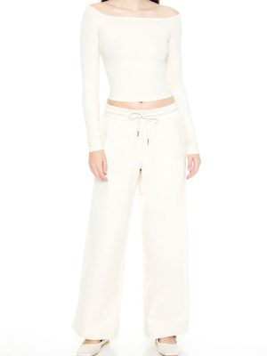 Satin Mid-Rise Wide-Leg Pants