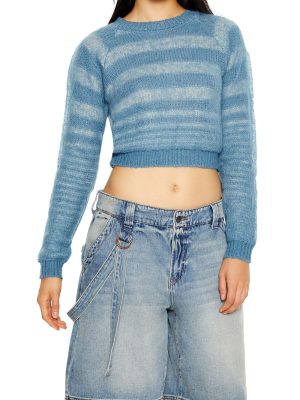 Striped Cropped Sweater