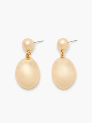 Tiered Oval Drop Earrings