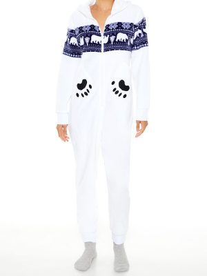Hooded Polar Bear Jumpsuit