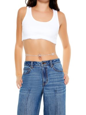 Rhinestone Butterfly Belly Chain