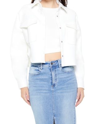 Boxy Cropped Shacket