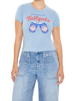 Just Here For the Tailgate Baby Tee