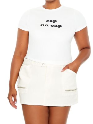 Plus Size Cap No Cap Baby Tee