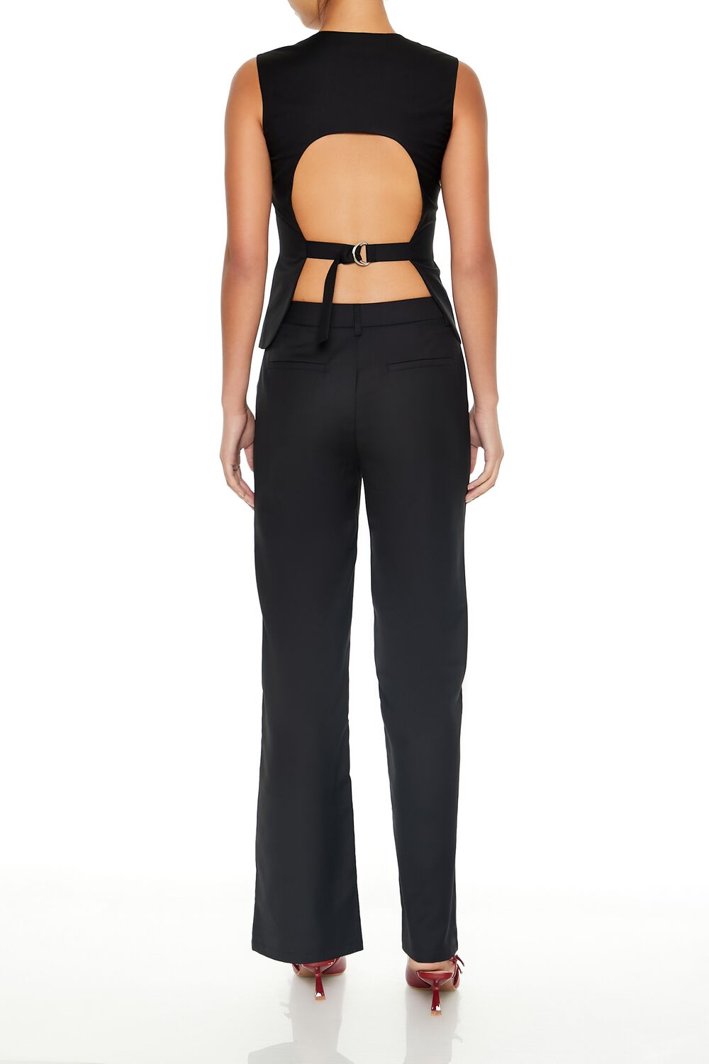 Twill Cutout Vest & Pants Set - Image 5