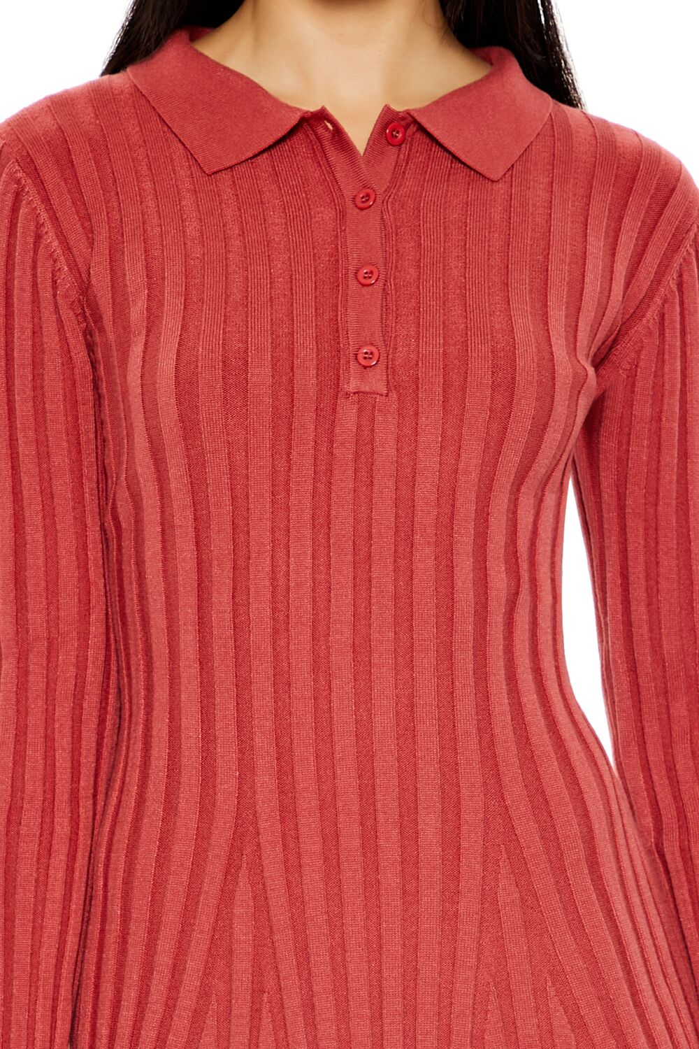 Sweater Shirt Mini Dress - Image 10