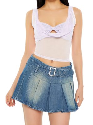 Mesh Rhinestone Combo Top