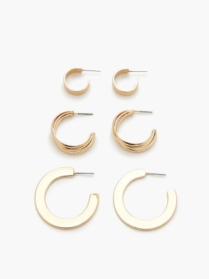 Smooth Multi-Hoop Earring Set