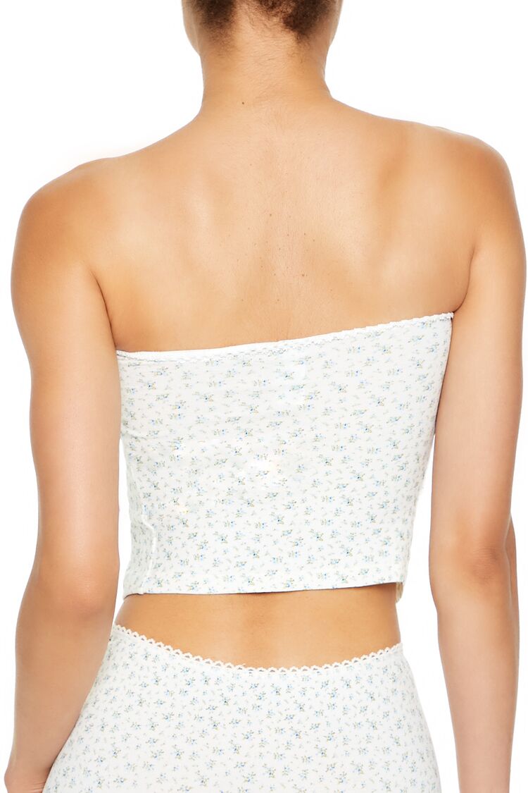 Seamless Floral Tube Top - Image 4