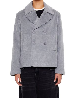 Notched Double-Breasted Coat