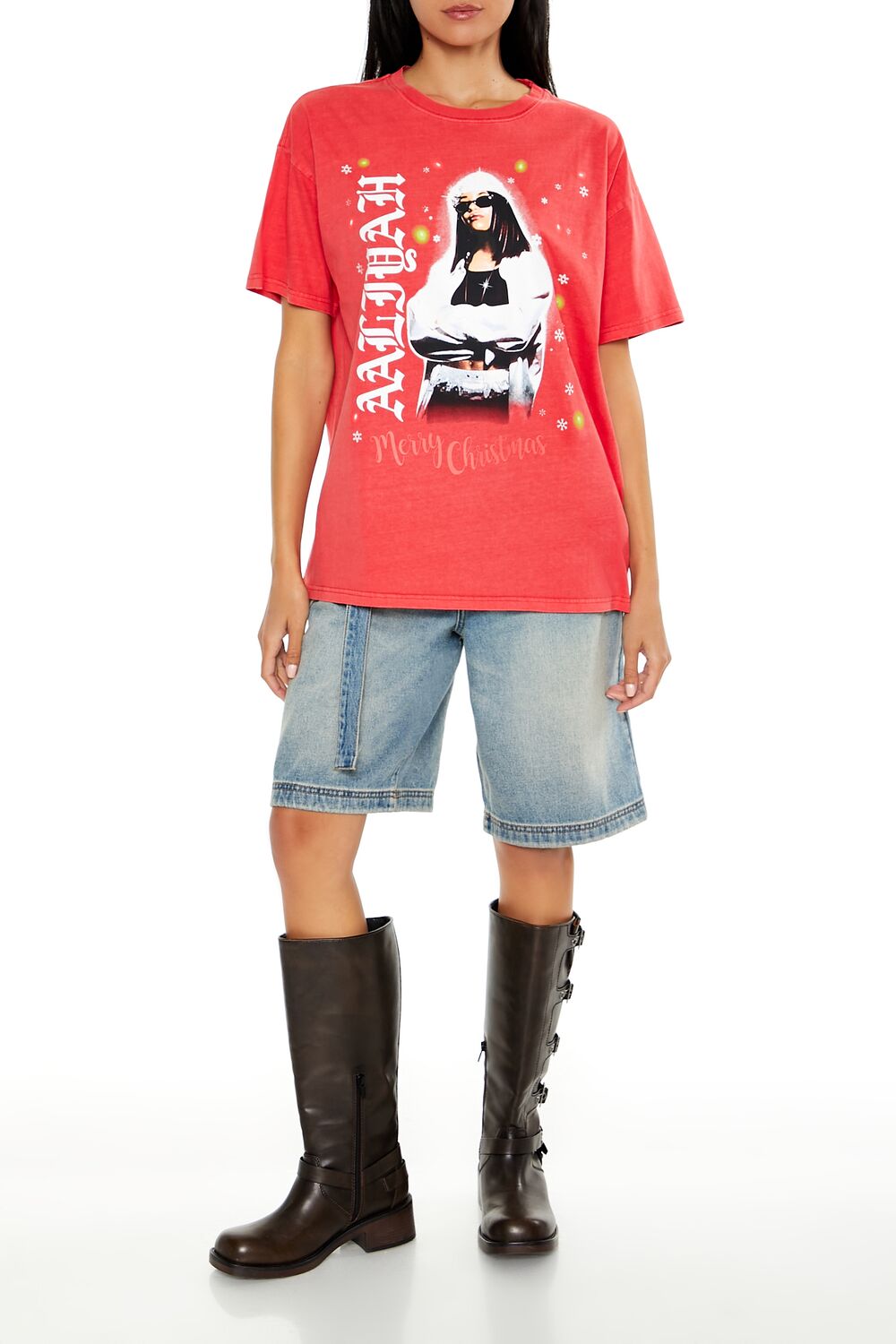 Aaliyah Christmas Graphic Tee - Image 2