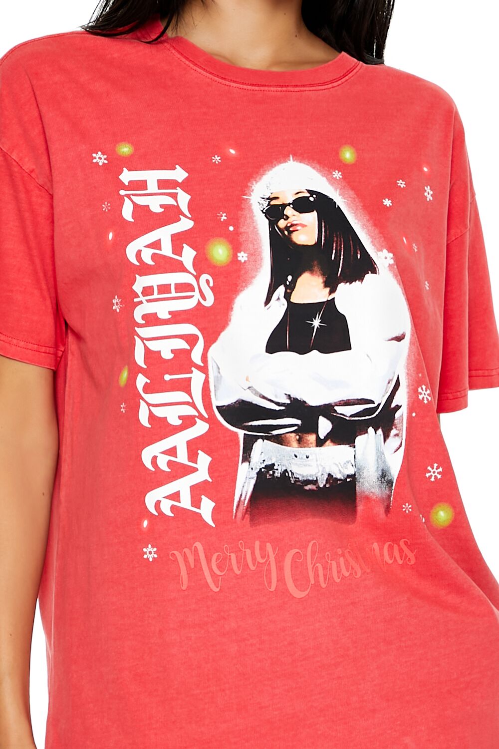 Aaliyah Christmas Graphic Tee - Image 3