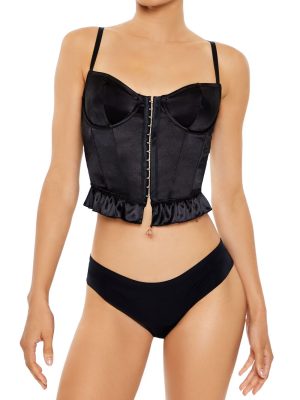 Satin Lingerie Corset Cami