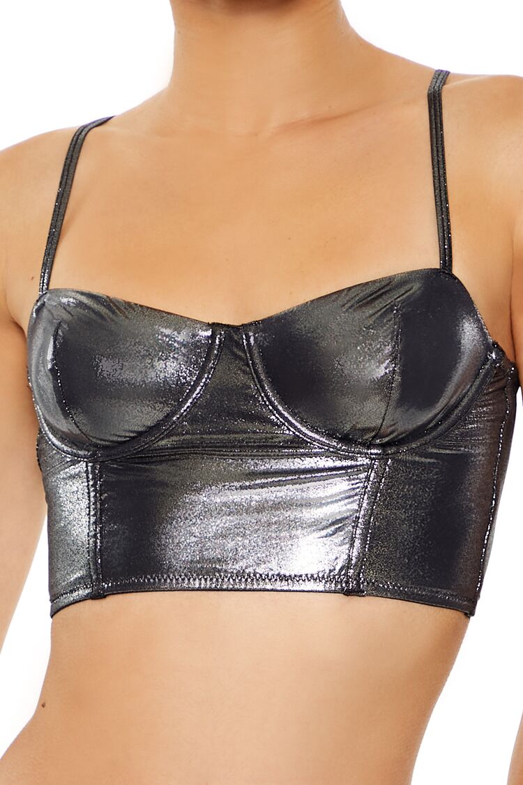 Metallic Lingerie Bustier - Image 2