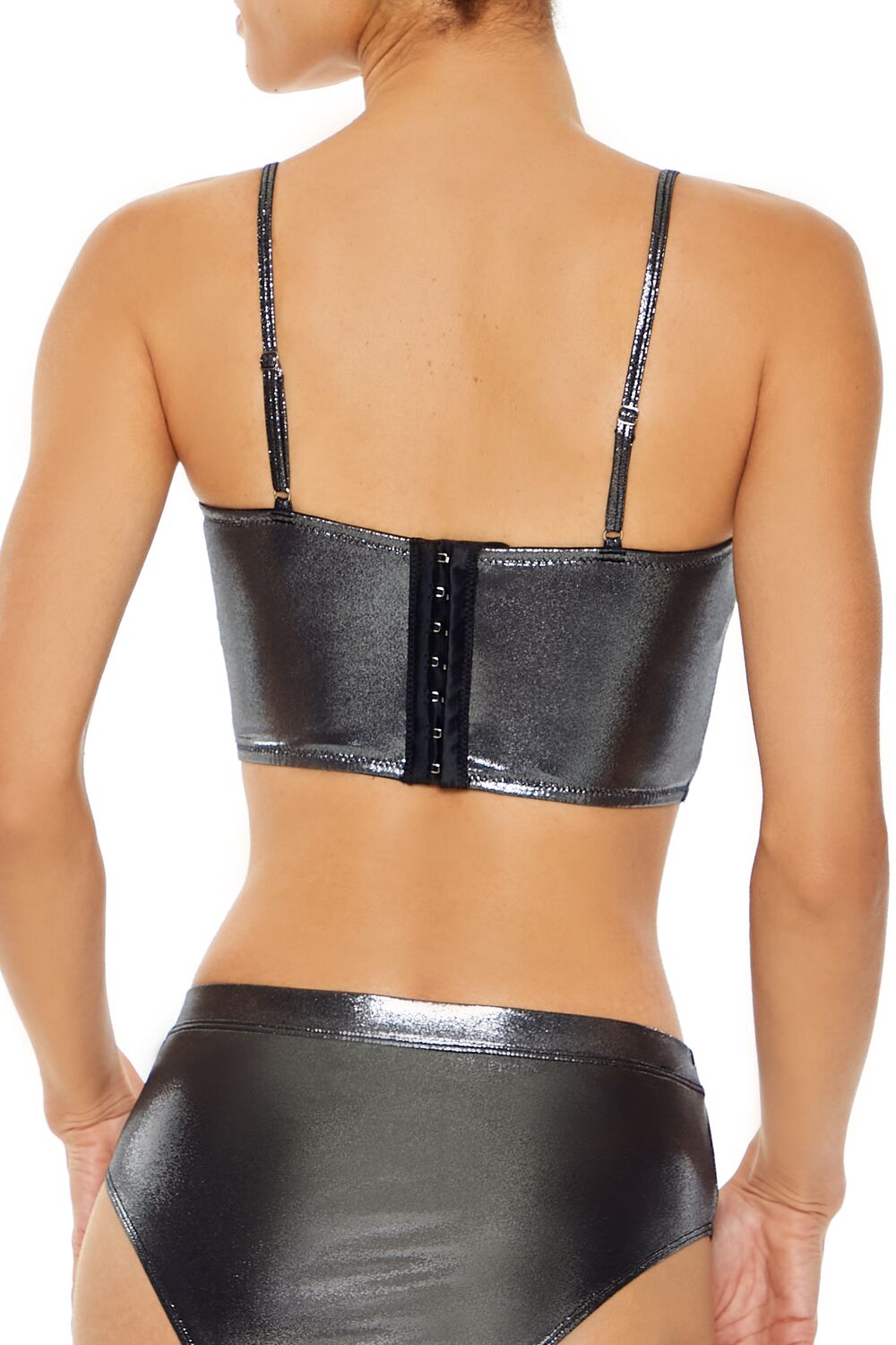 Metallic Lingerie Bustier - Image 4