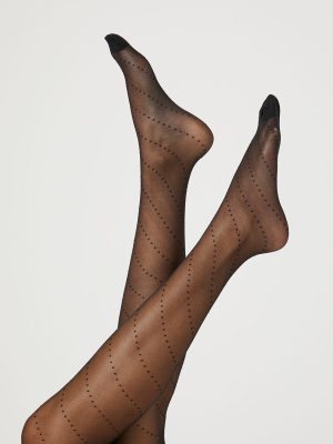 Sheer Dotted Tights