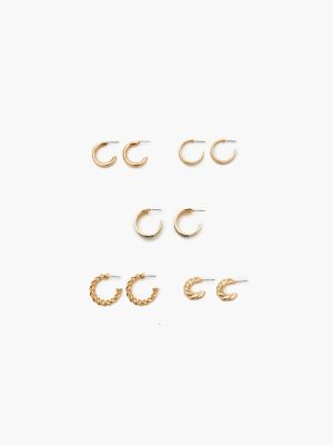 Enamel Hoop Earring Set