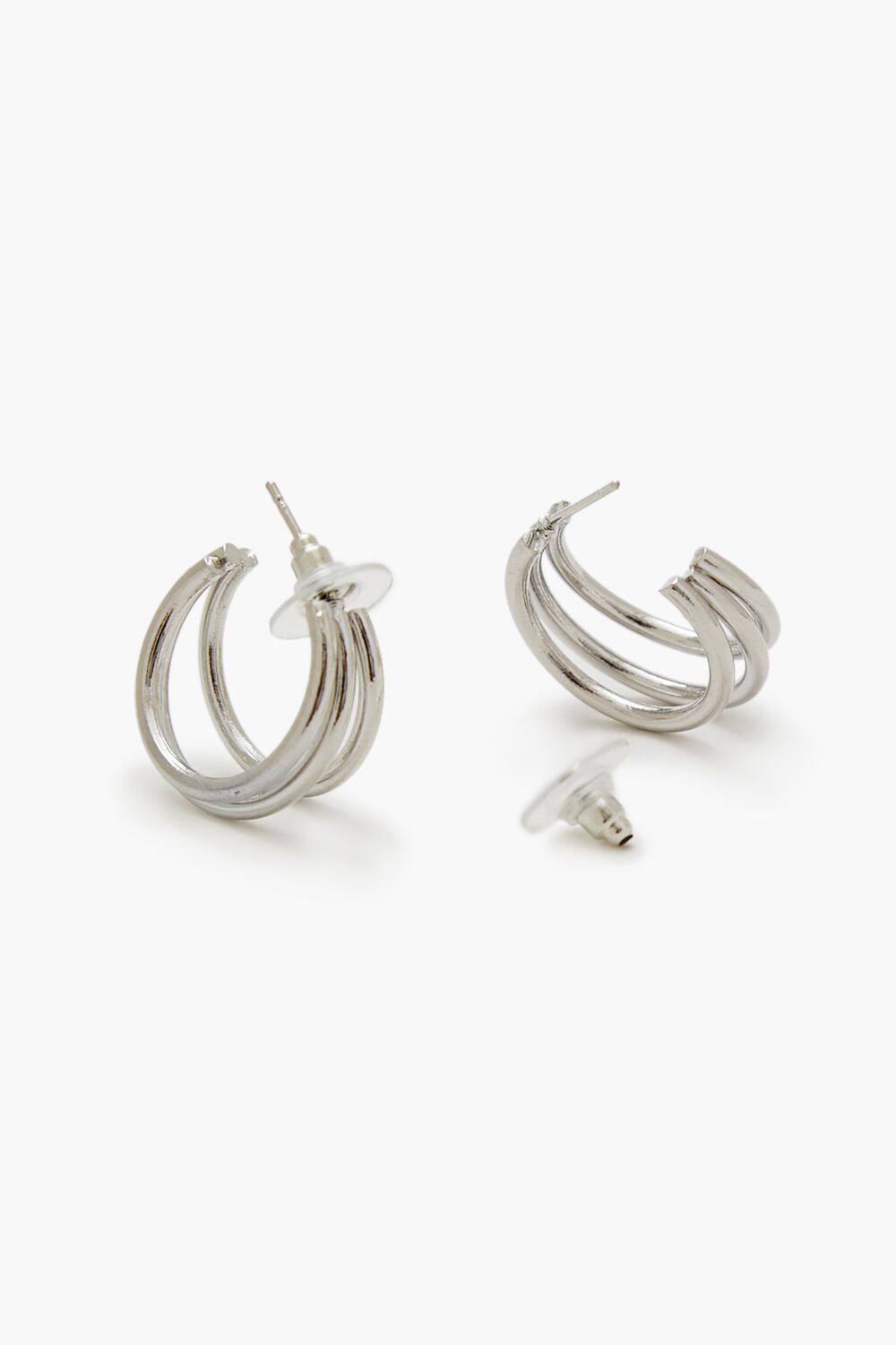 Hoop & Teardrop Drop Earring Set - Image 3