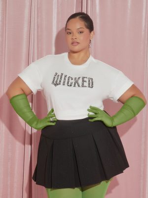 Plus Size Wicked Faux Gem Tee